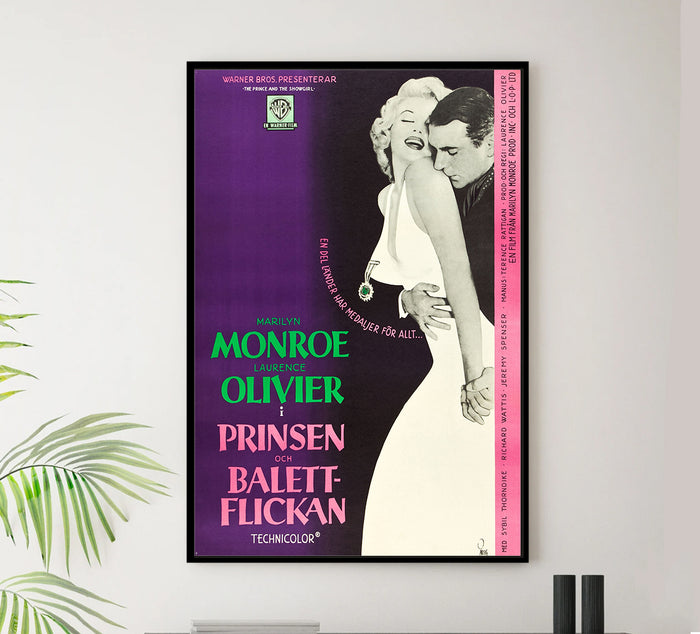 The Prince and the Showgirl 1957 - Laurence Olivier - Sweden - Classic Movie Poster