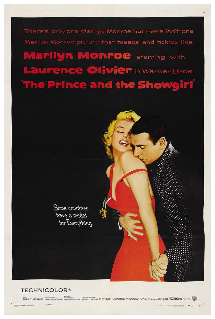 The Prince and the Showgirl 1957 - Vintage Classic Movie Poster