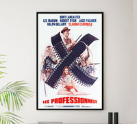 The Professionals 1966 - Burt Lancaster - France (2) - Classic Movie Poster