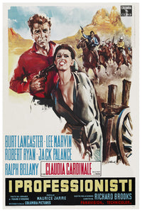 The Professionals 1966 - Burt Lancaster - Italy - Classic Movie Poster