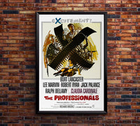 The Professionals 1966 - Burt Lancaster - US - Classic Movie Poster