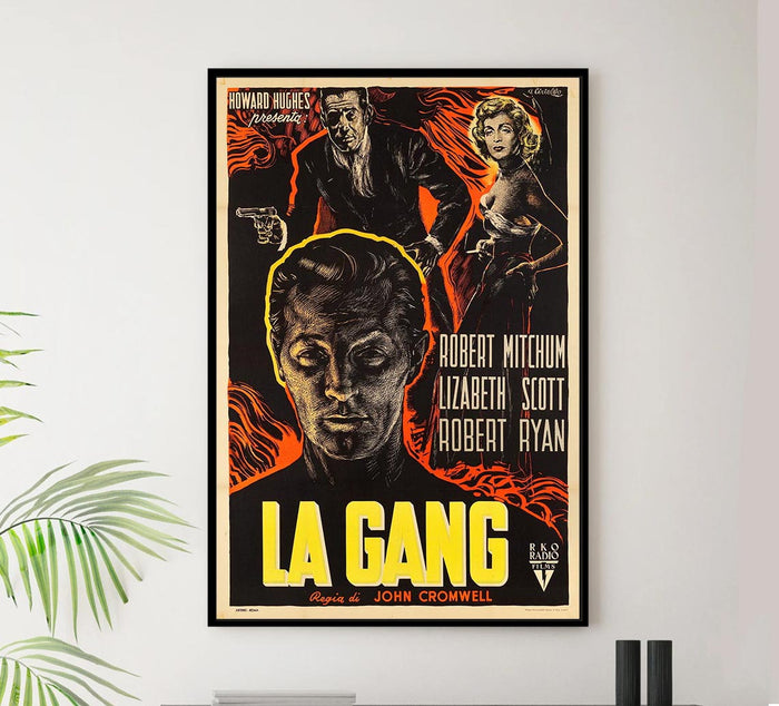 The Racket 1951 - Italian - Robert Mitchum - Vintage Classic Movie Poster