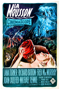 The Rains of Ranchipur 1955 - Richard Burton - France - Classic Movie Poster