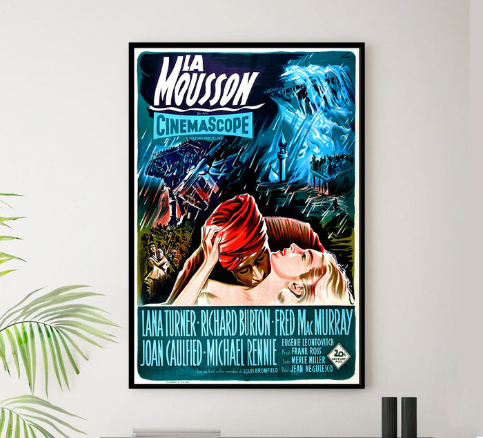 The Rains of Ranchipur 1955 - Richard Burton - France - Classic Movie Poster