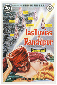 The Rains of Ranchipur 1955 - Richard Burton - Spain 2 - Classic Movie Poster
