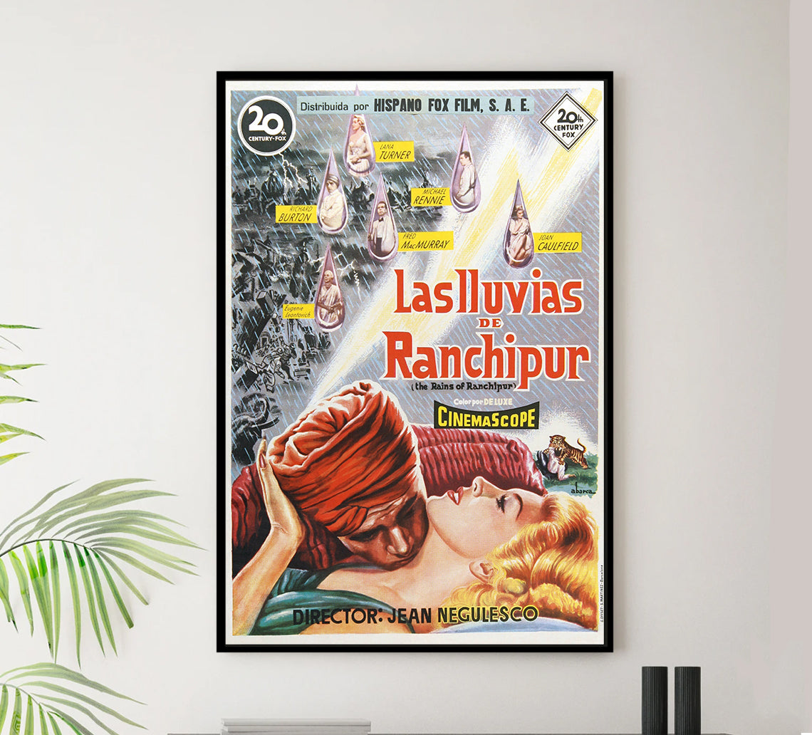 The Rains of Ranchipur 1955 - Richard Burton - Spain 2 - Classic Movie Poster