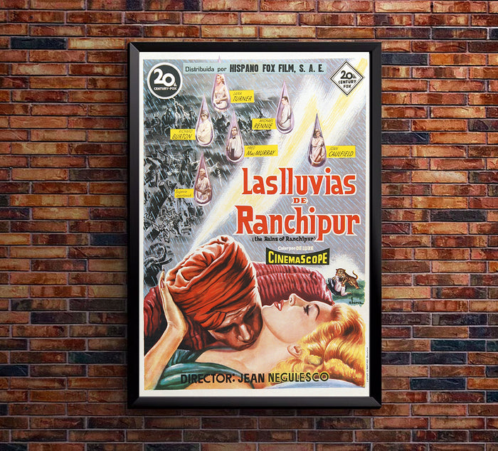 The Rains of Ranchipur 1955 - Richard Burton - Spain 2 - Classic Movie Poster