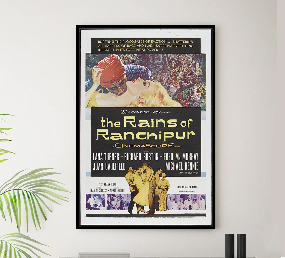The Rains of Ranchipur 1955 - Richard Burton - US - Classic Movie Poster