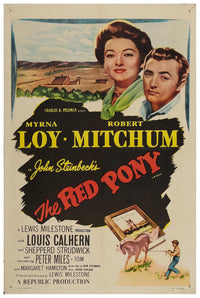 The Red Pony 1949 - Robert Mitchum - Vintage Classic Movie Poster