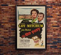The Red Pony 1949 - Robert Mitchum - Vintage Classic Movie Poster