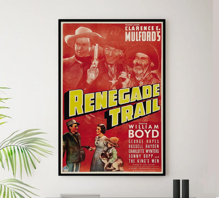 The Renegade Trail 1939 - William Boyd - Classic Western Movie Poster