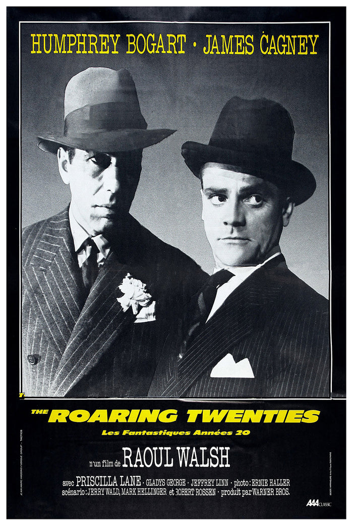 The Roaring Twenties 1939 - James Cagney - France - Classic Movie Poster