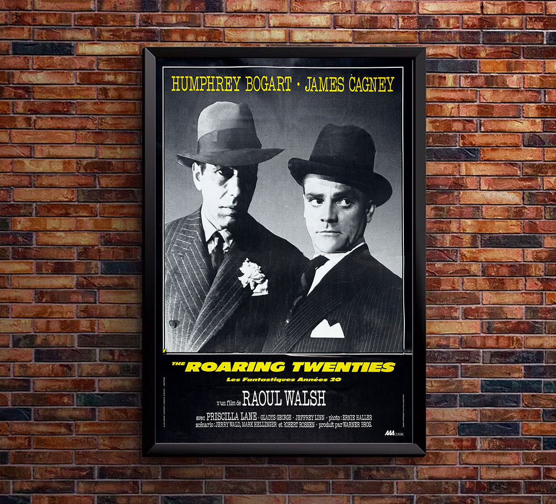 The Roaring Twenties 1939 - James Cagney - France - Classic Movie Poster