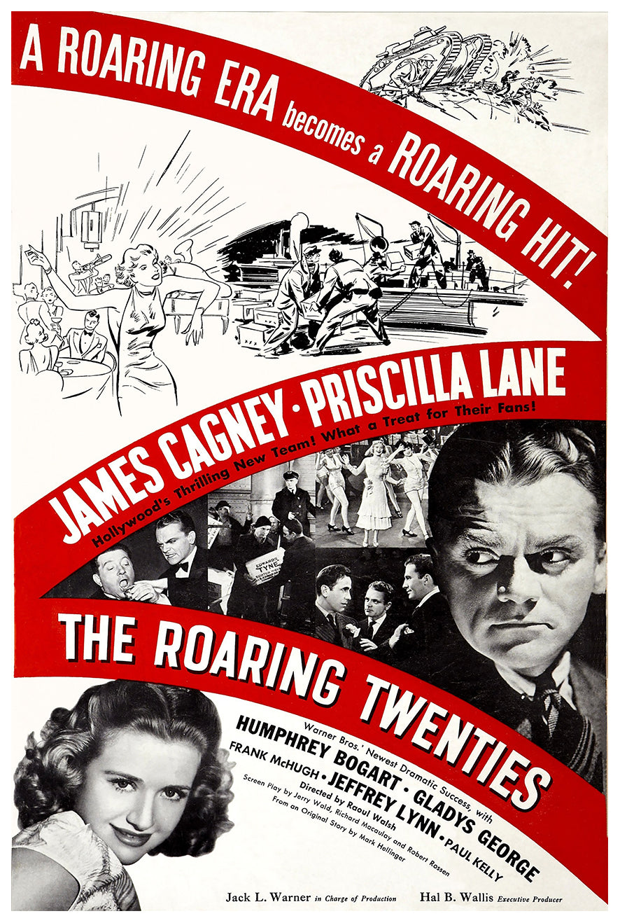 The Roaring Twenties 1939 - James Cagney - US - Classic Movie Poster