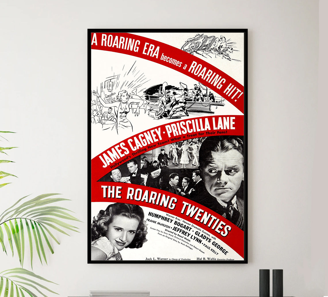 The Roaring Twenties 1939 - James Cagney - US - Classic Movie Poster