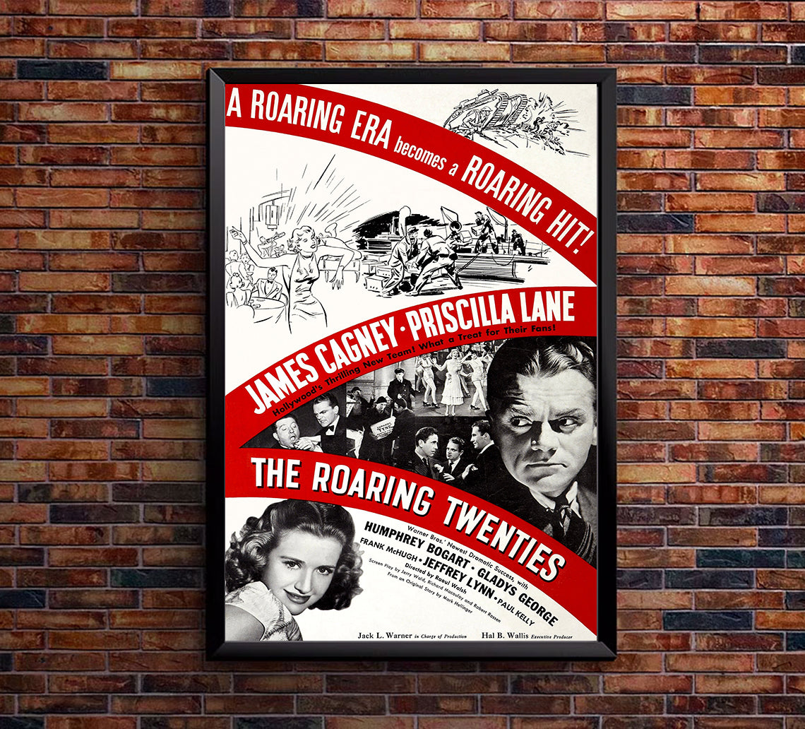 The Roaring Twenties 1939 - James Cagney - US - Classic Movie Poster