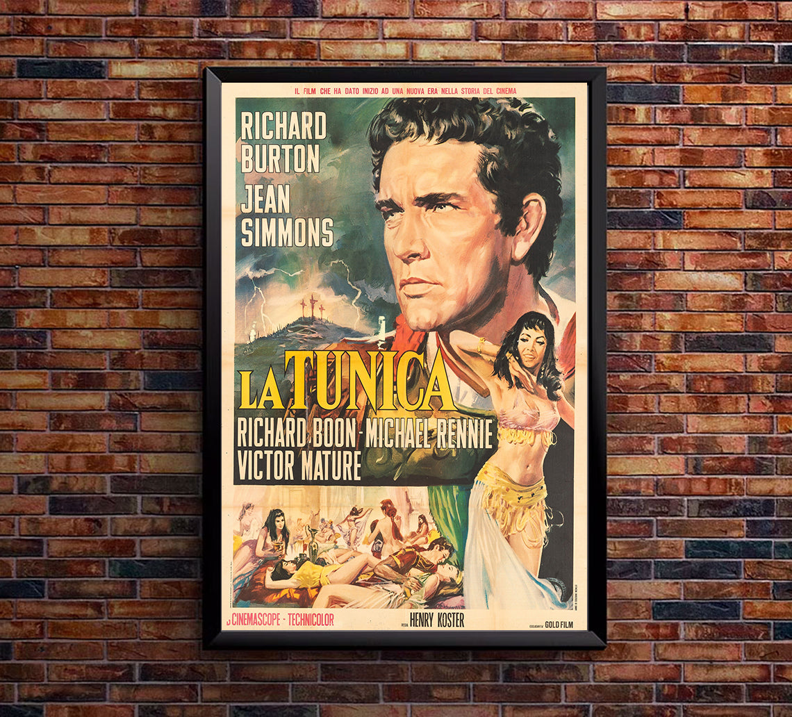 The Robe 1953 - Richard Burton - Italy - Classic Movie Poster