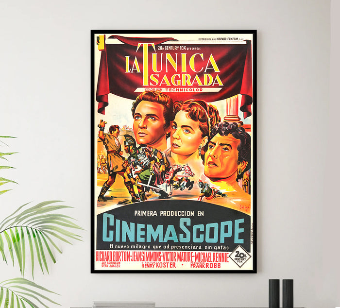 The Robe 1953 - Richard Burton - Spain 2 - Classic Movie Poster
