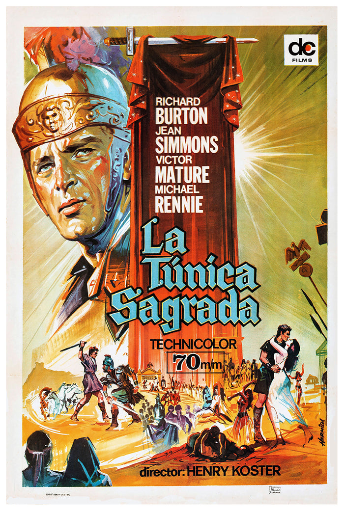 The Robe 1953 - Richard Burton - Spain - Classic Movie Poster