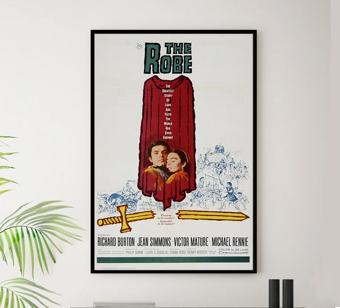 The Robe 1953 - Richard Burton - US - Classic Movie Poster