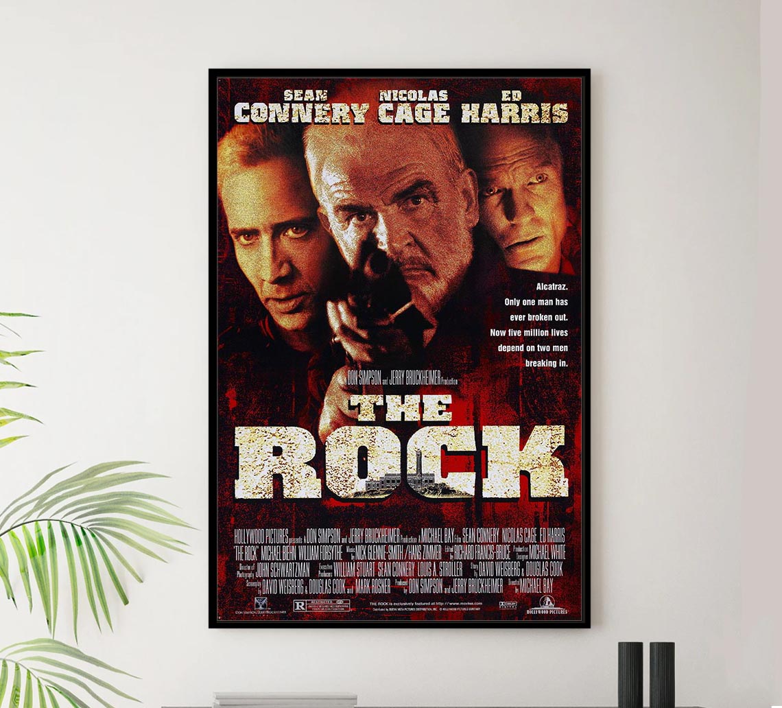 The Rock - 1996 - Sean Connery - Vintage Classic Movie Poster