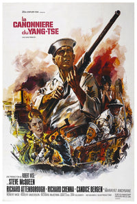 The Sand Pebbles 1966 - French - Steve McQueen - Vintage Classic Movie Poster