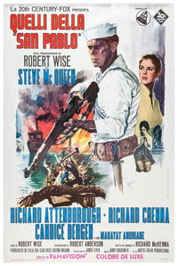 The Sand Pebbles 1966 - Italy - Steve McQueen - Vintage Classic Movie Poster