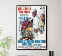 The Sand Pebbles 1966 - Italy - Steve McQueen - Vintage Classic Movie Poster