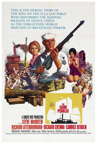 The Sand Pebbles 1966 - Steve McQueen - Vintage Classic Movie Poster