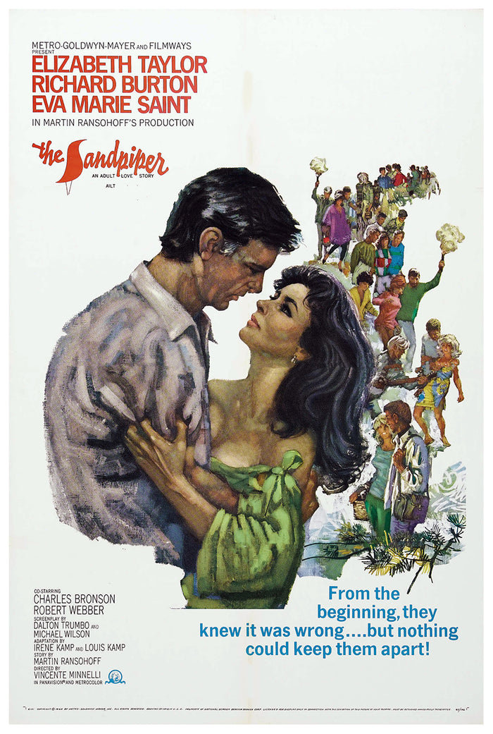 The Sandpiper 1965 - Elizabeth Taylor - US - Classic Movie Poster