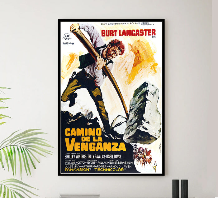 The Scalphunters 1968 - Burt Lancaster - Spain - Classic Movie Poster