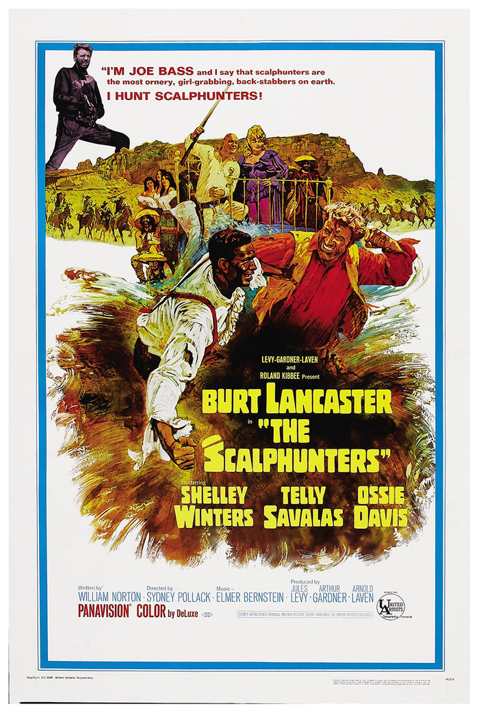 The Scalphunters 1968 - Burt Lancaster - US - Classic Movie Poster