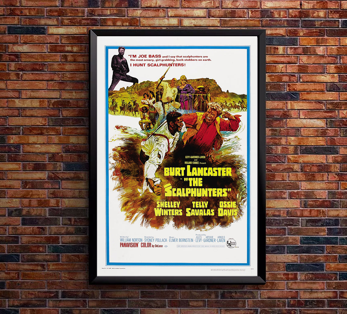 The Scalphunters 1968 - Burt Lancaster - US - Classic Movie Poster