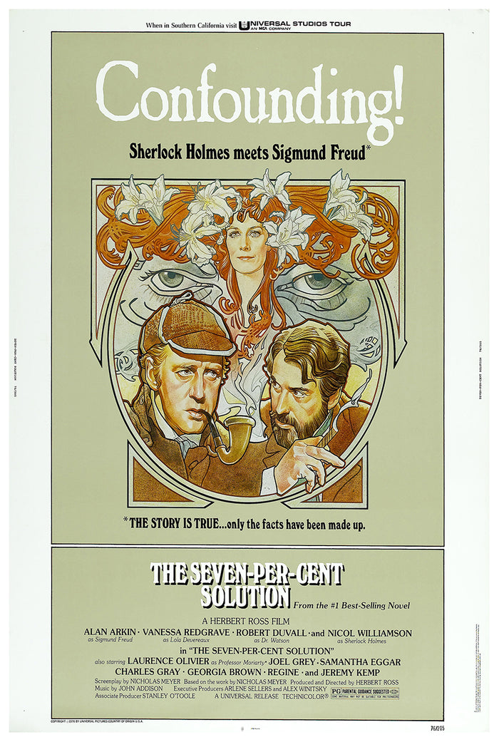 The Seven-Per-Cent Solution 1976 - Laurence Olivier - US - Classic Movie Poster