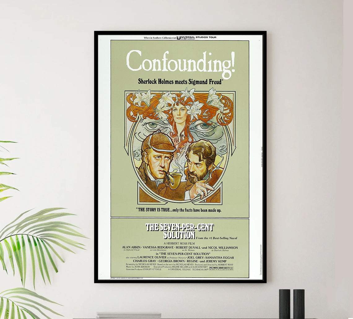 The Seven-Per-Cent Solution 1976 - Laurence Olivier - US - Classic Movie Poster
