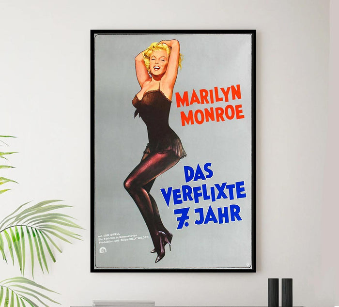 The Seven Year Itch 1955 - German - Vintage Classic Movie Poster