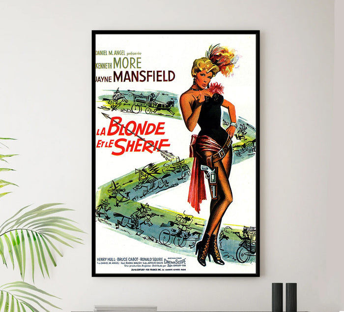 The Sheriff of Fractured Jaw 1958 - Jayne Mansfield - France - Classic Movie Poster