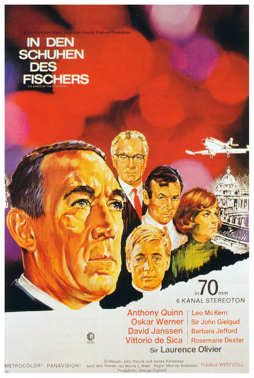 The Shoes of the Fisherman 1968 - Laurence Olivier - Germany - Classic Movie Poster