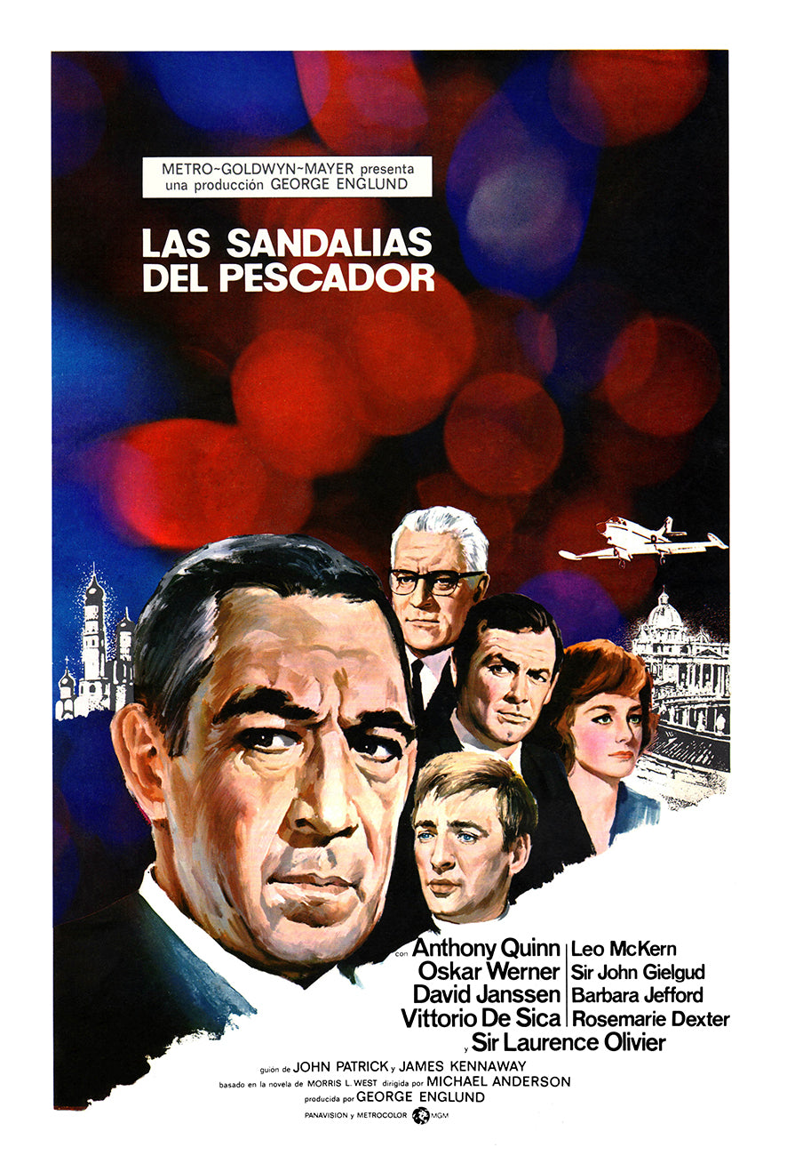 The Shoes of the Fisherman 1968 - Laurence Olivier - Spain 2 - Classic Movie Poster