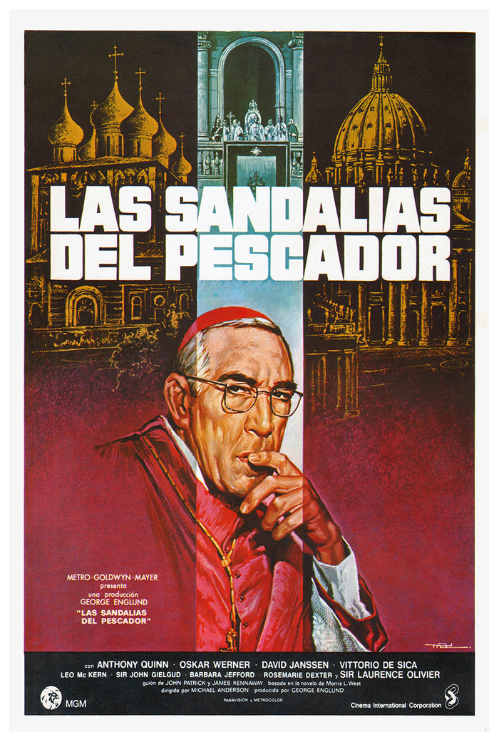 The Shoes of the Fisherman 1968 - Laurence Olivier - Spain - Classic Movie Poster