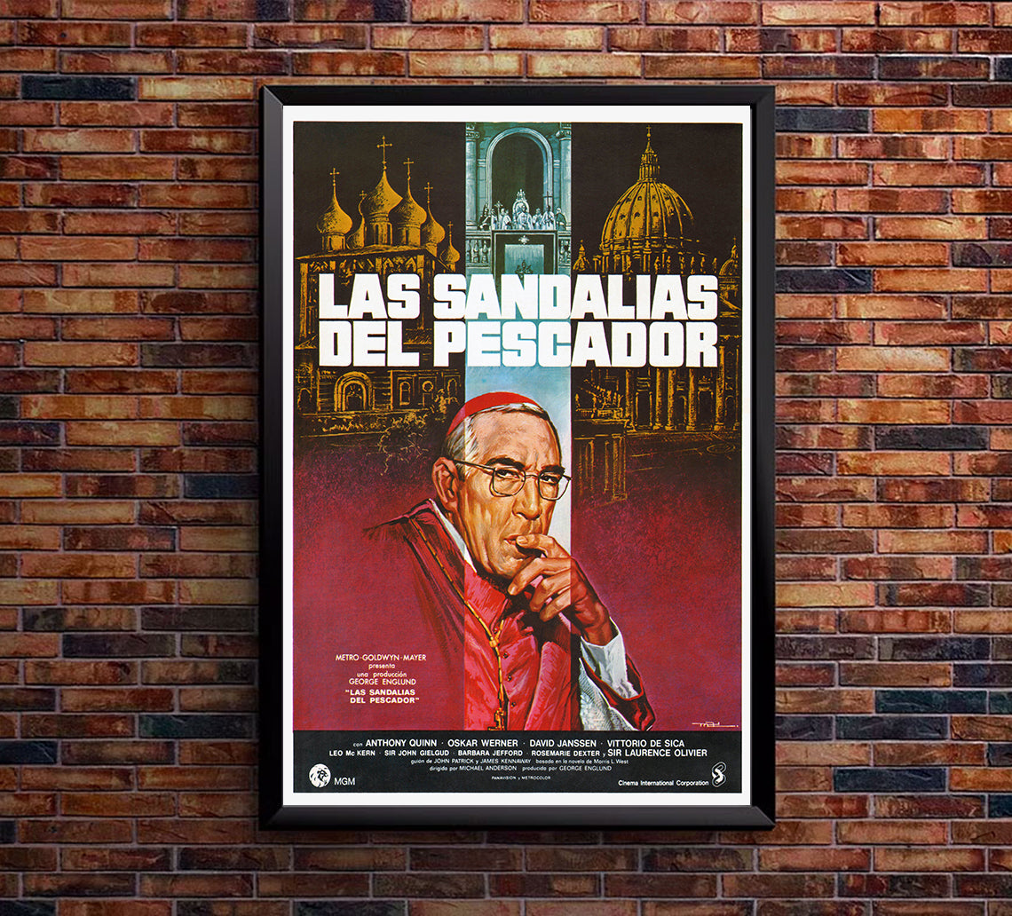 The Shoes of the Fisherman 1968 - Laurence Olivier - Spain - Classic Movie Poster