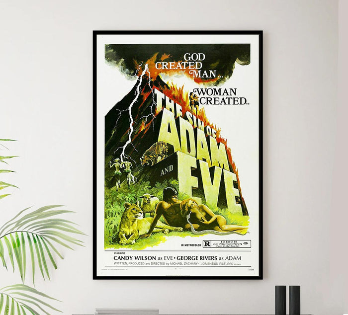 The Sin of Adam and Eve 1969 - Vintage Horror Classic Movie Poster