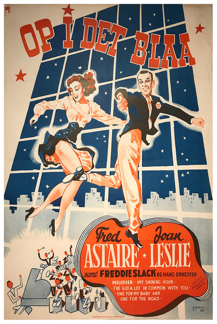 The Sky's the Limit 1943 - Fred Astaire - Denmark - Classic Movie Poster