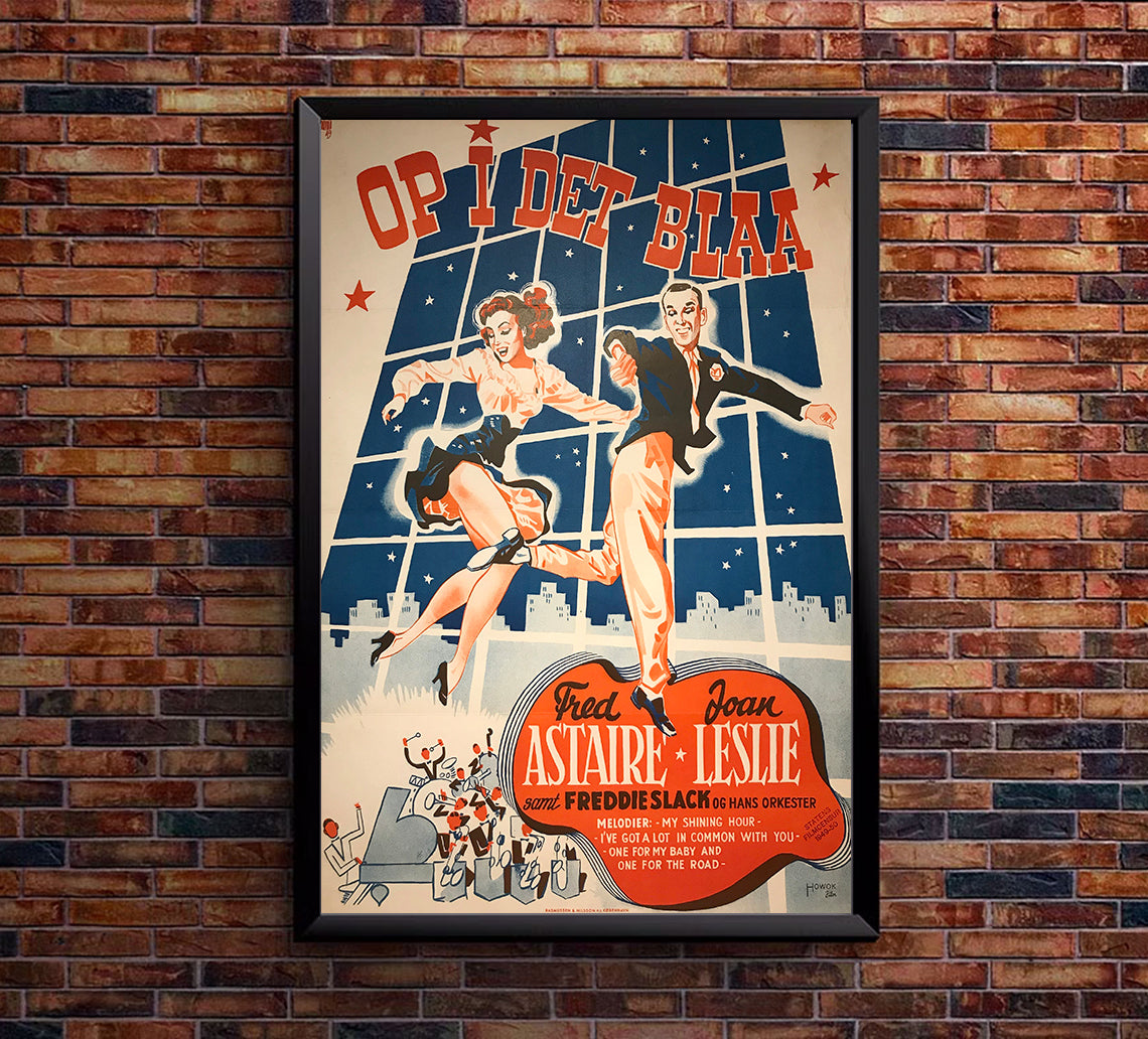 The Sky's the Limit 1943 - Fred Astaire - Denmark - Classic Movie Poster