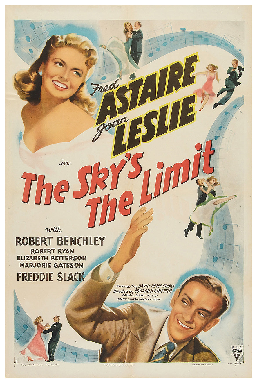 The Sky's the Limit 1943 - Fred Astaire - US - Classic Movie Poster