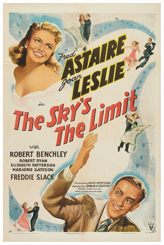The Sky's the Limit 1943 - Fred Astaire - US - Classic Movie Poster