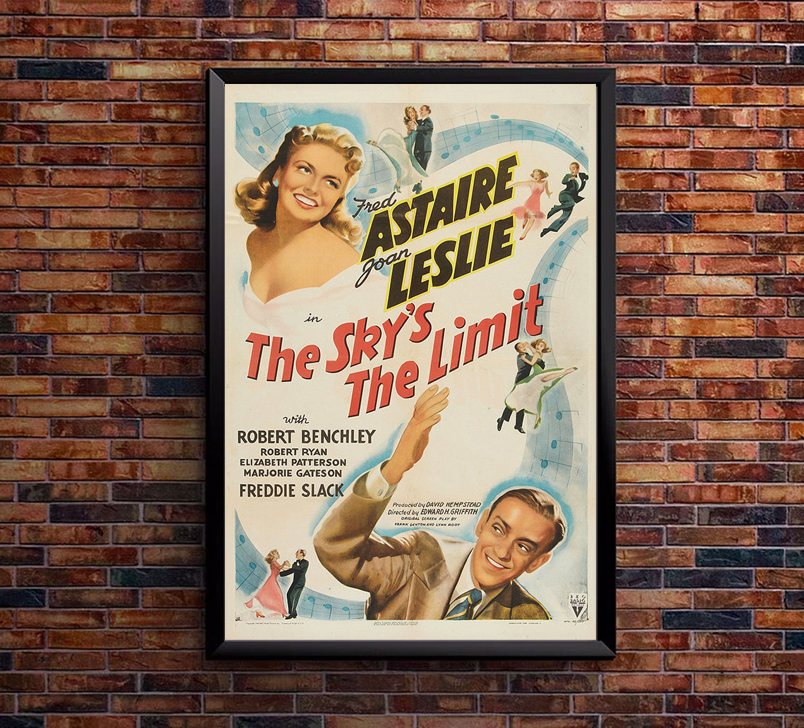 The Sky's the Limit 1943 - Fred Astaire - US - Classic Movie Poster