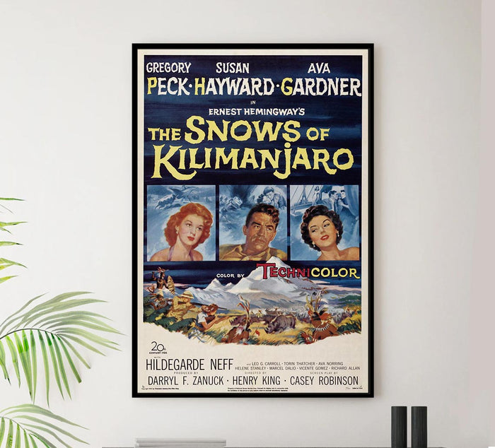 The Snows of Kilimanjaro 1952 – Vintage Classic Movie Poster