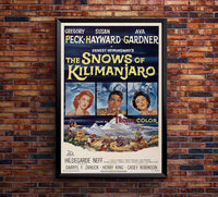 The Snows of Kilimanjaro 1952 – Vintage Classic Movie Poster