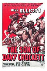The Son of Davy Crockett 1941 - Vintage Pirate Classic Movie Poster